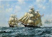 unknow artist Seascape, boats, ships and warships. 113 oil painting picture wholesale